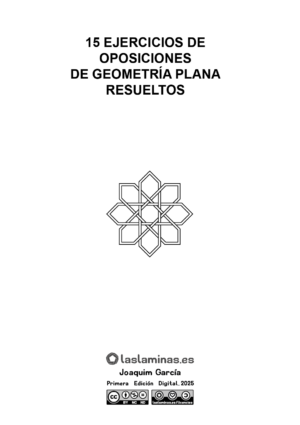 portada de 15 ejercicios opos geo plana